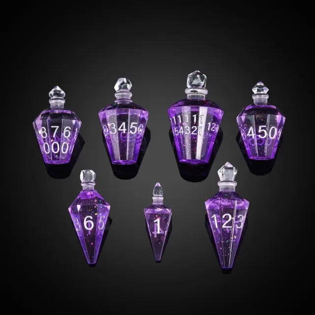 Purple Potion Bottle Dice