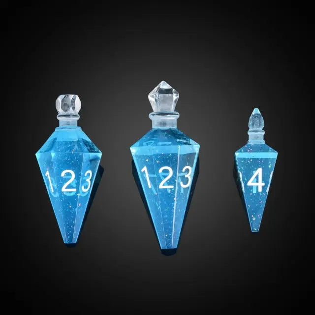 Blue Potion Bottle Dice