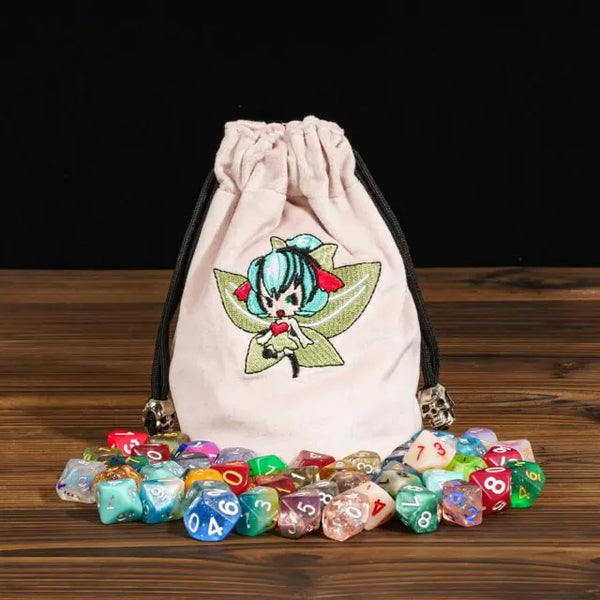 Flannel Dice Bag - Cute Fairy