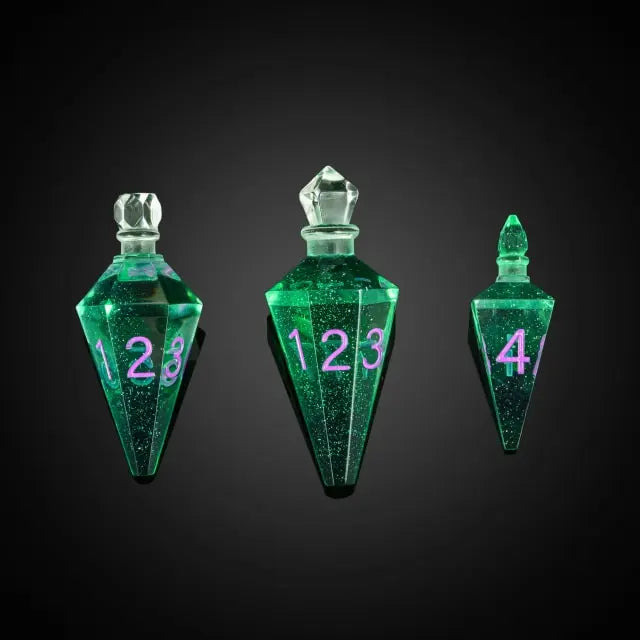 Green Potion Bottle Dice