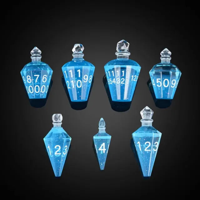 Blue Potion Bottle Dice