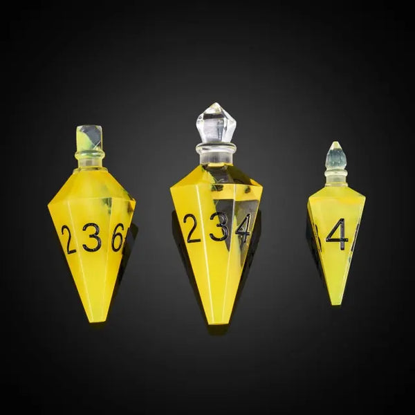 Yellow Potion Bottle Dice